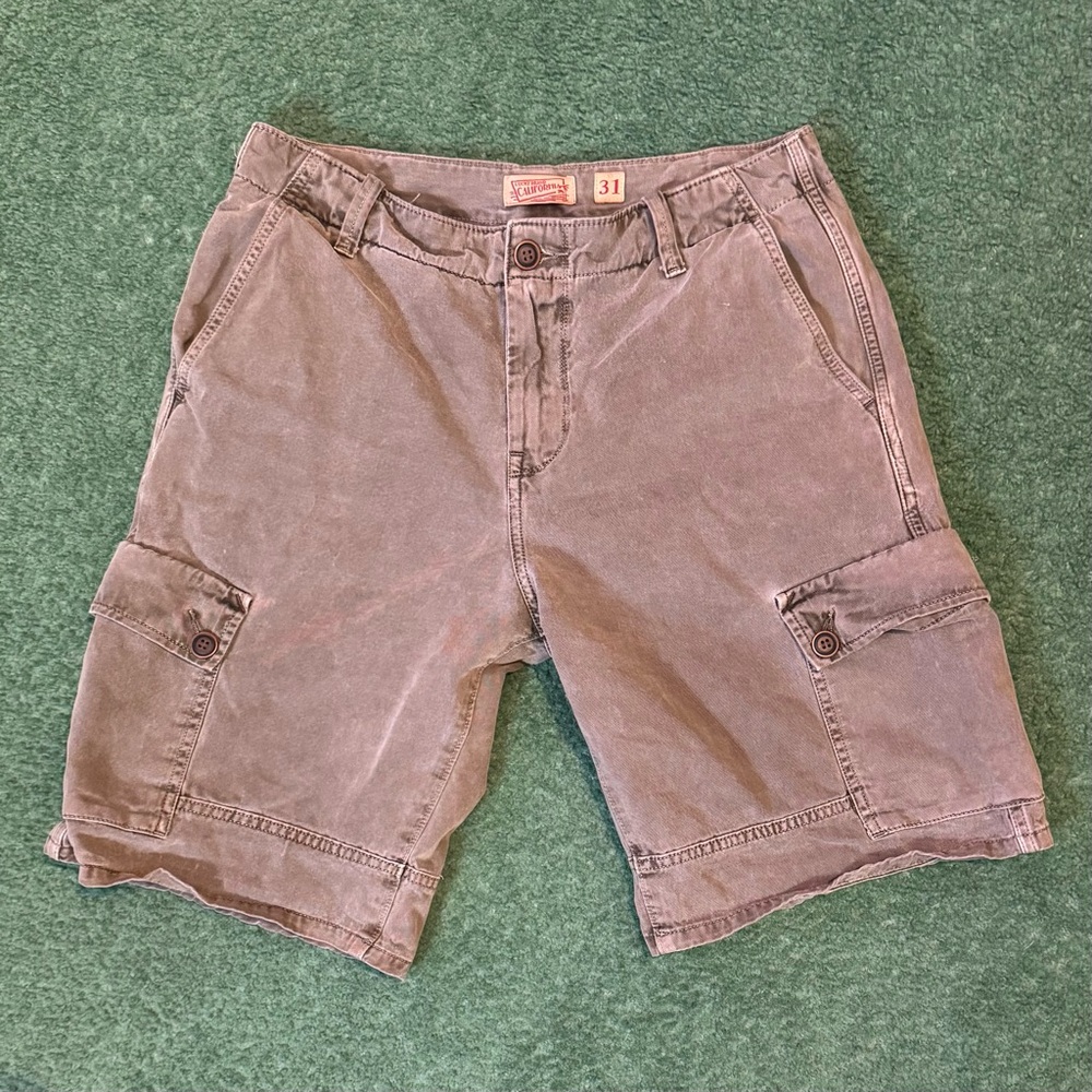 Vintage lucky brand cargo shorts size 31